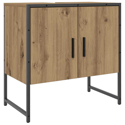 Mobile Lavabo Bagno Rovere Artigianale Legno Multistrato | homemem39
