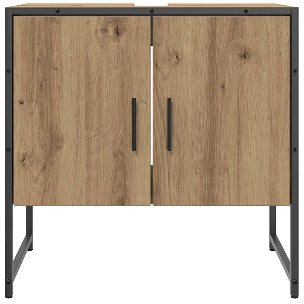 Mobile Lavabo Bagno Rovere Artigianale Legno Multistrato | homemem39