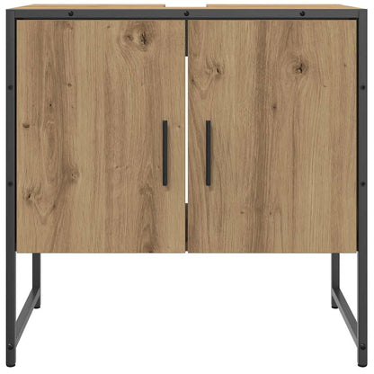 Mobile Lavabo Bagno Rovere Artigianale Legno Multistrato | homemem39