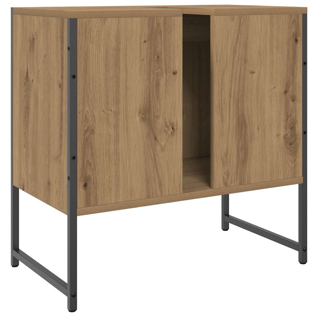 Mobile Lavabo Bagno Rovere Artigianale Legno Multistrato | homemem39