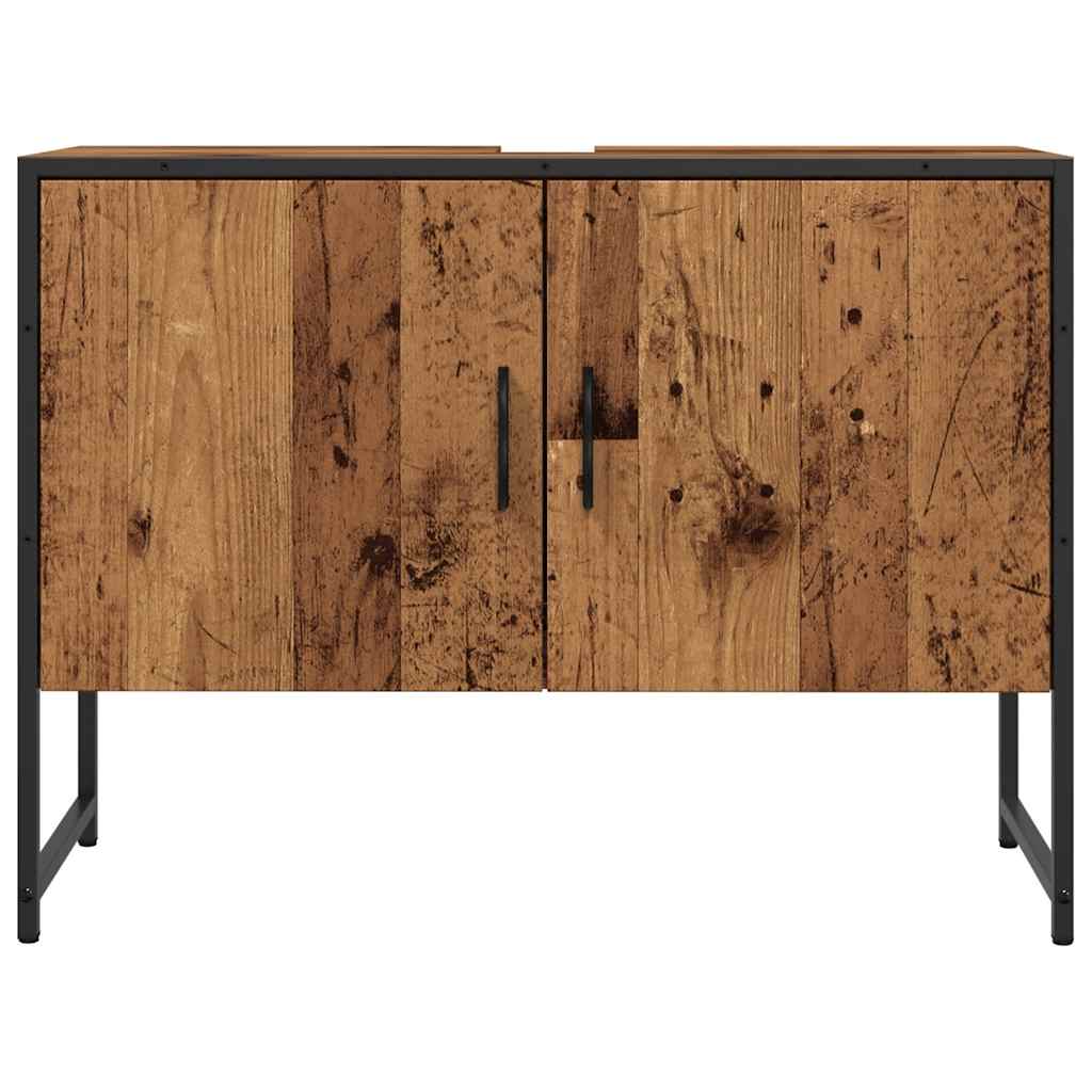 Mobile da Bagno Legno Antico 80x33x60 cm in Truciolato | homemem39