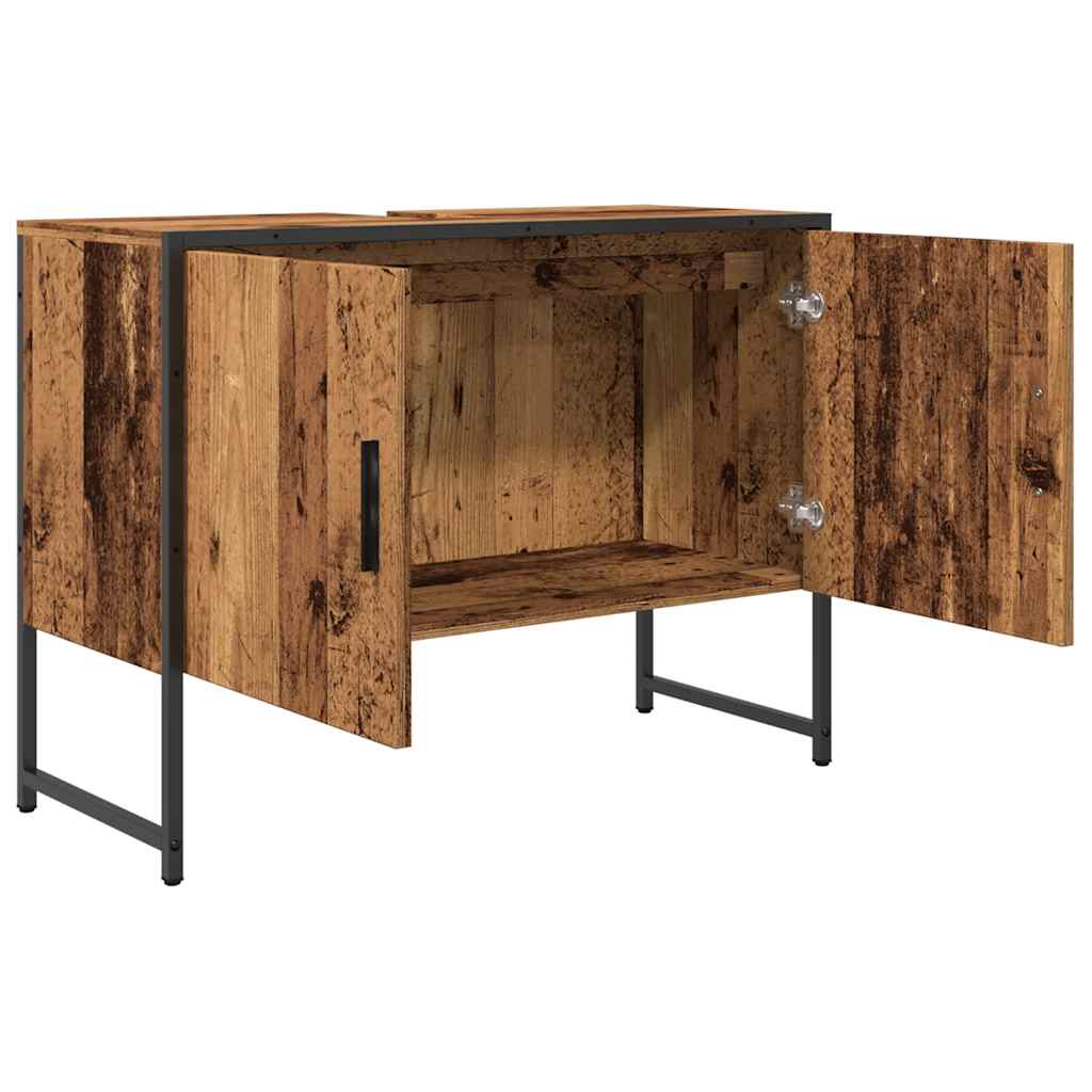 Mobile da Bagno Legno Antico 80x33x60 cm in Truciolato | homemem39