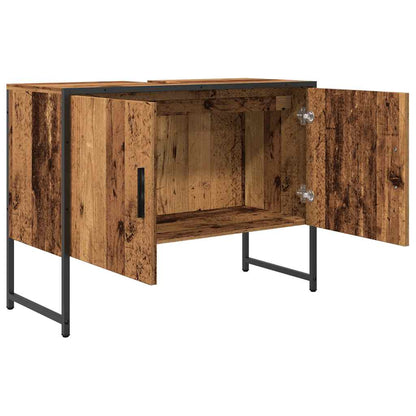 Mobile da Bagno Legno Antico 80x33x60 cm in Truciolato | homemem39