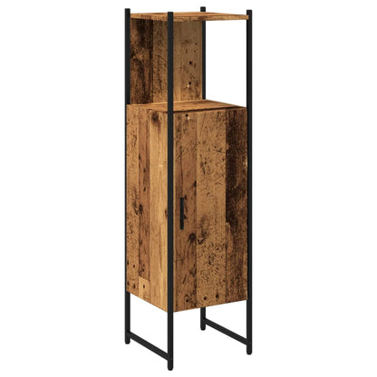 Armadietto Bagno Legno Antico 33x33x120,5 cm Legno Multistrato | homemem39