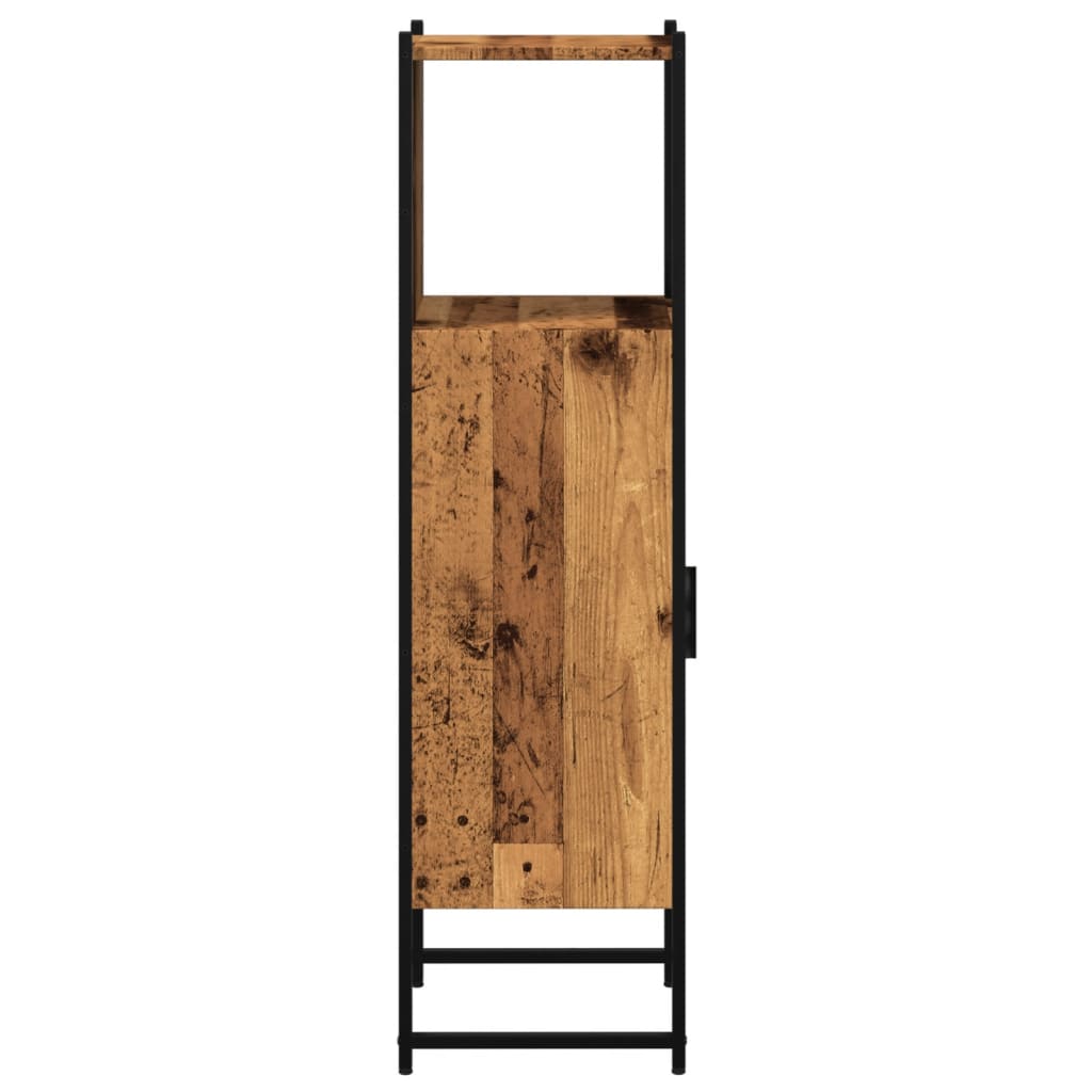Armadietto Bagno Legno Antico 33x33x120,5 cm Legno Multistrato | homemem39