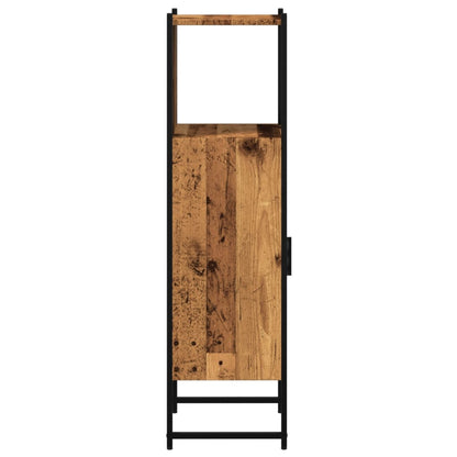 Armadietto Bagno Legno Antico 33x33x120,5 cm Legno Multistrato | homemem39