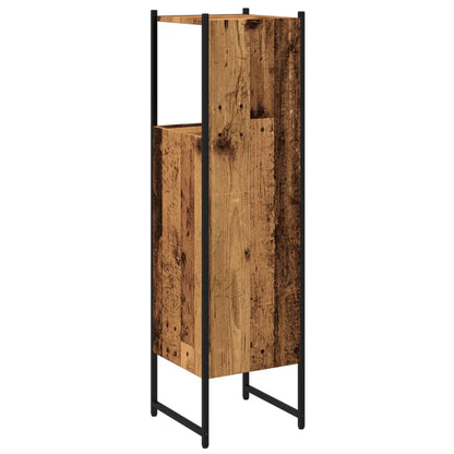 Armadietto Bagno Legno Antico 33x33x120,5 cm Legno Multistrato | homemem39