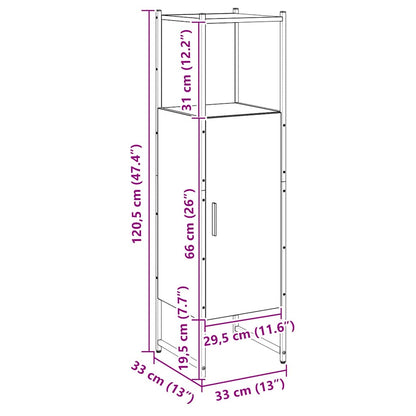 Mobile da Bagno Rovere 33x33x120,5 cm Legno Multistrato | homemem39
