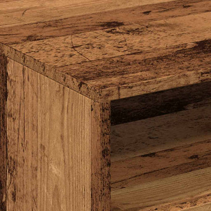 Tavolino da Salotto con Luci LED Legno Antico 50x49x40 cm | homemem39