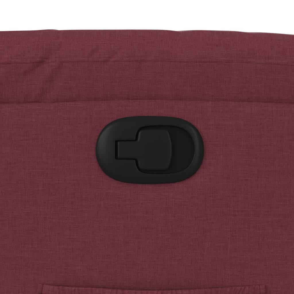 Poltrona Reclinabile in Tessuto Rosso Vino | homemem39