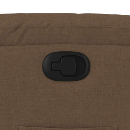 Poltrona Reclinabile in Tessuto Marrone - homemem39