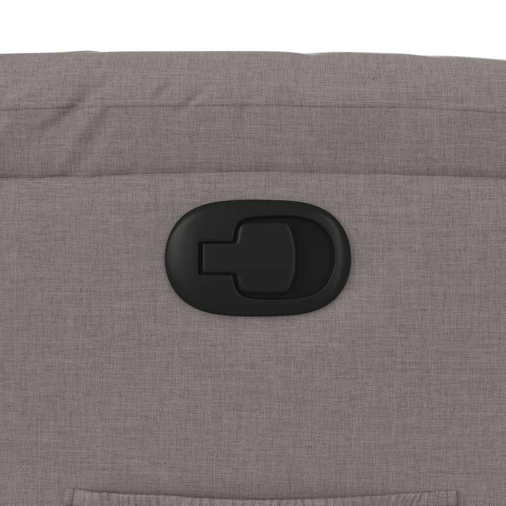 Poltrona Reclinabile in Tessuto Tortora - homemem39