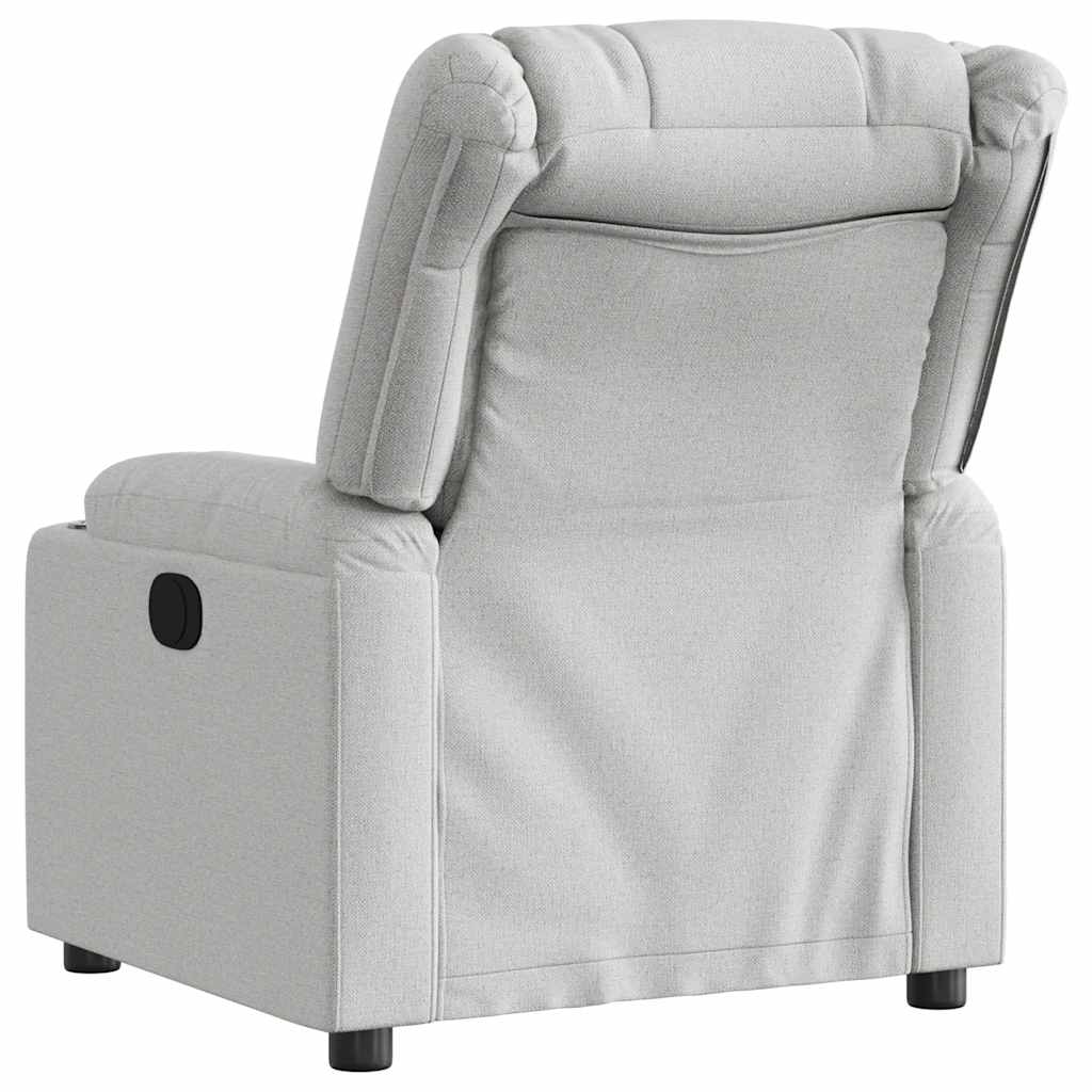 Poltrona Reclinabile in Tessuto Grigio Nuvola | homemem39