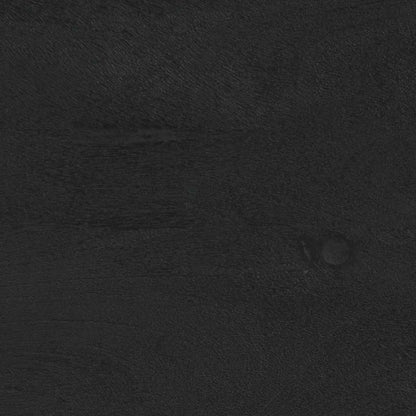 Comodini 2 pz Neri 40x33x46 cm in Legno Massello di Mango