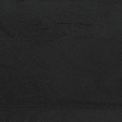 Comodino Nero 40x33x46 cm in Legno Massello di Mango