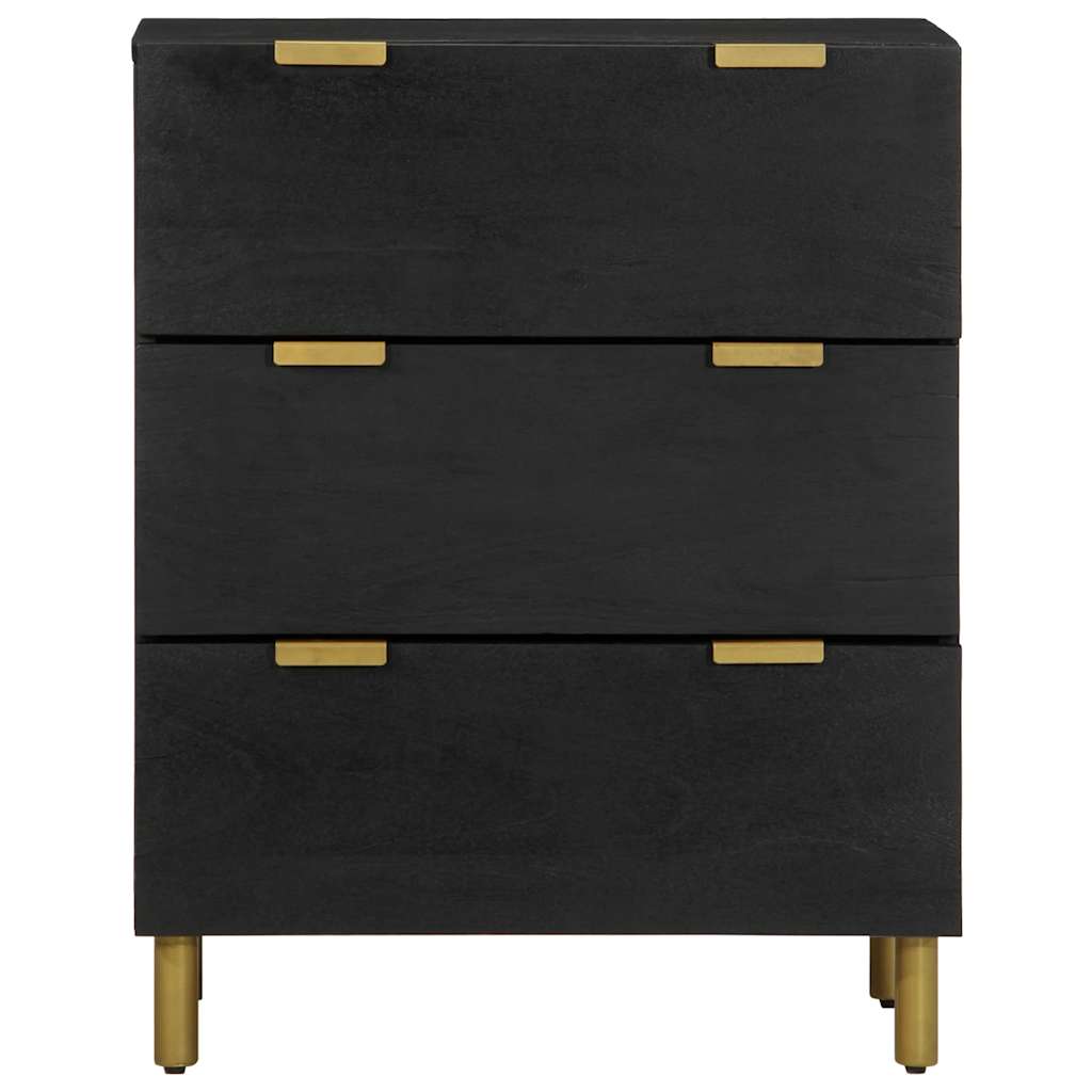 Credenza Nera 60x33x75 cm in Legno Multistrato