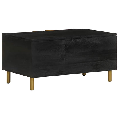 Tavolino da Salotto Nero 80x50x40 cm in Legno Multistrato | homemem39