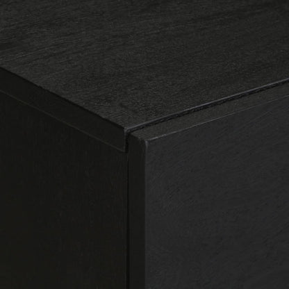 Comodino Nero 50x33x60 cm in Legno Multistrato