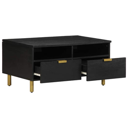 Tavolino da Salotto Nero 80x54x40 cm in Legno Multistrato | homemem39