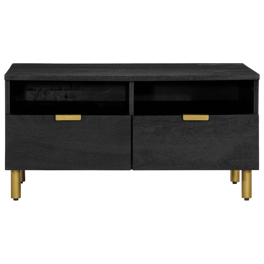 Tavolino da Salotto Nero 80x54x40 cm in Legno Multistrato | homemem39