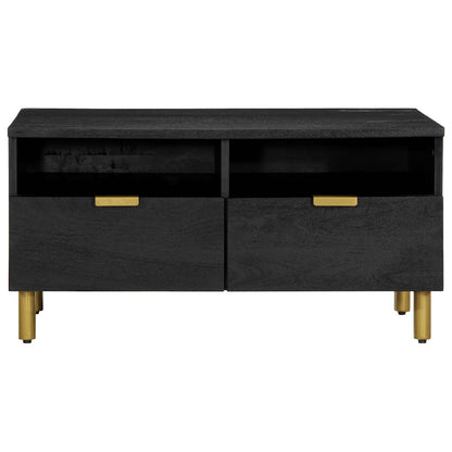 Tavolino da Salotto Nero 80x54x40 cm in Legno Multistrato | homemem39