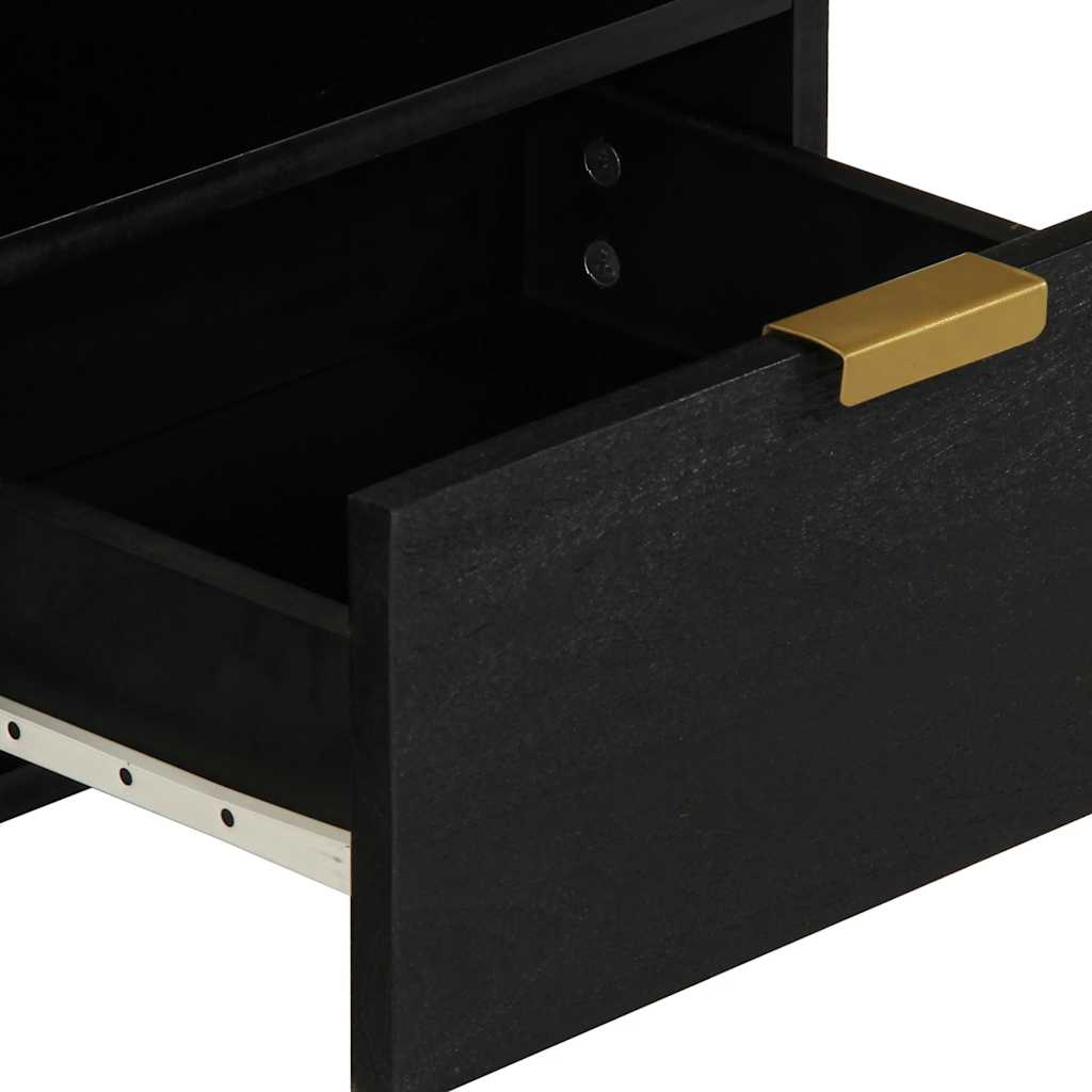 Tavolino da Salotto Nero 80x54x40 cm in Legno Multistrato | homemem39