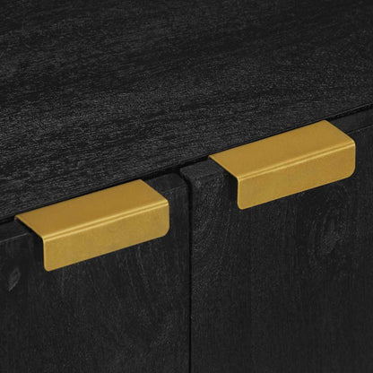 Mobile Lavabo da Bagno Nero 62x33x58 cm in Legno Multistrato