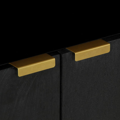 Credenza Nera 60x33x75 cm in Legno Multistrato - homemem39
