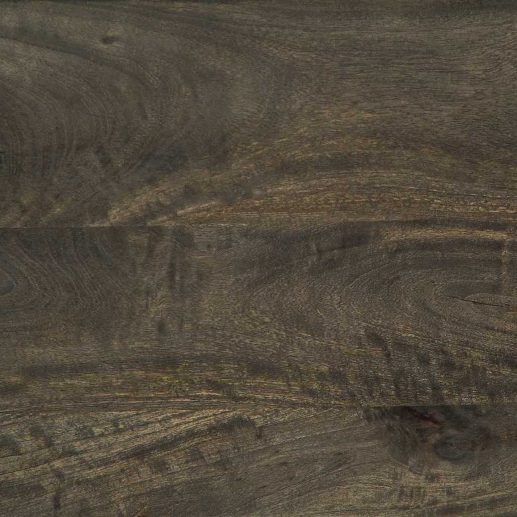 Tavolino da Salotto Nero 80x50x40 cm in Legno Massello di Mango | homemem39