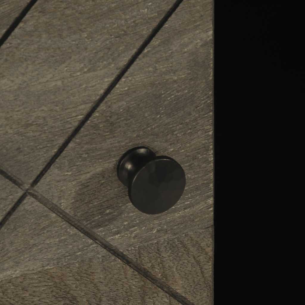 Tavolino da Salotto Nero 100x54x40cm in Legno Massello di Mango | homemem39