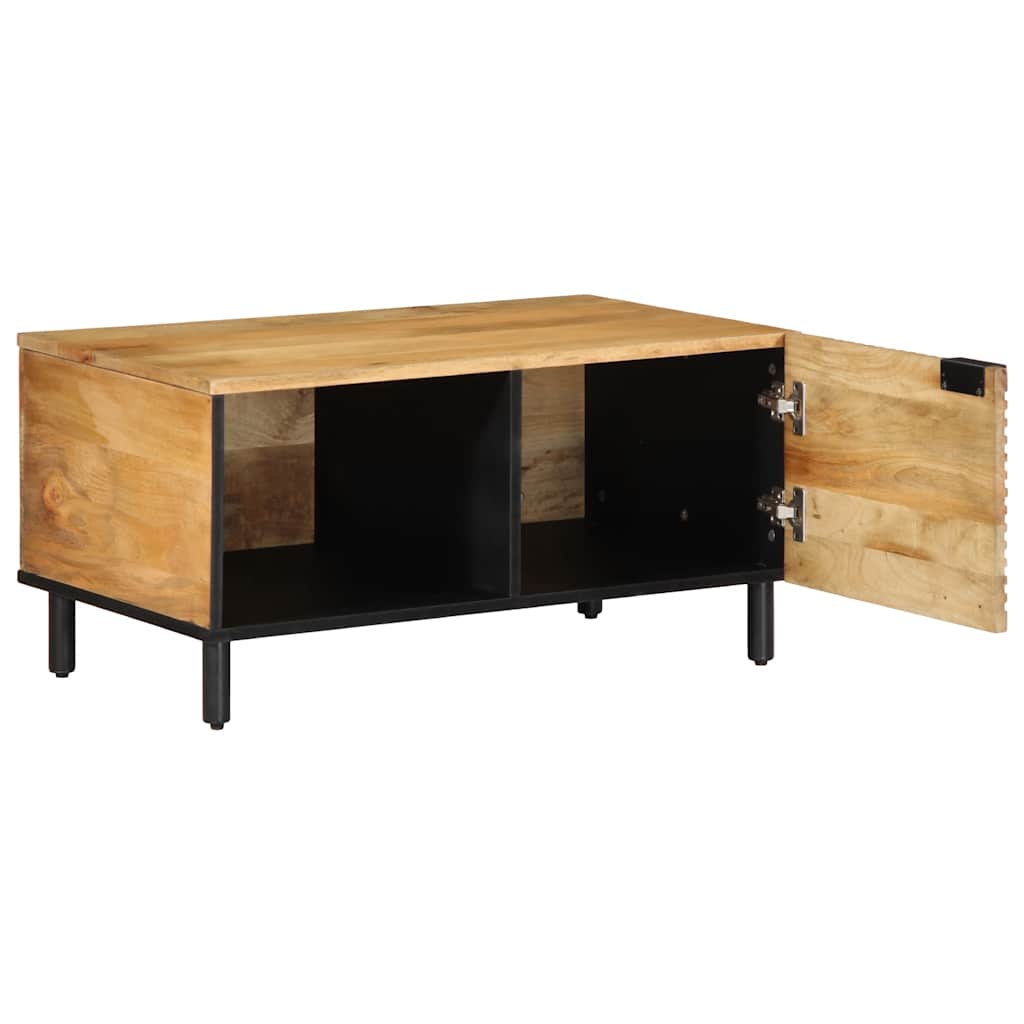 Tavolino da Salotto Marrone 80x50x40 cm Legno Massello di Mango | homemem39