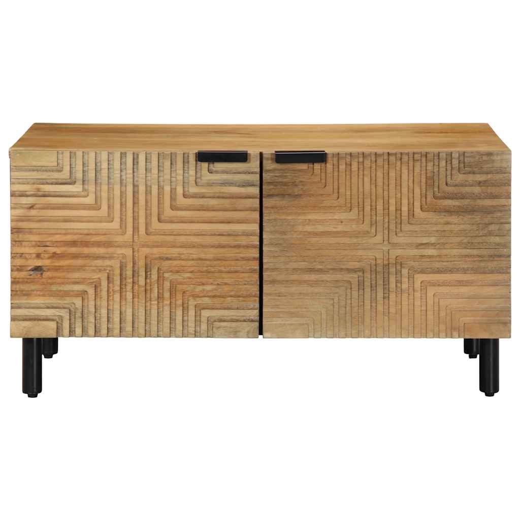 Tavolino da Salotto Marrone 80x50x40 cm Legno Massello di Mango | homemem39