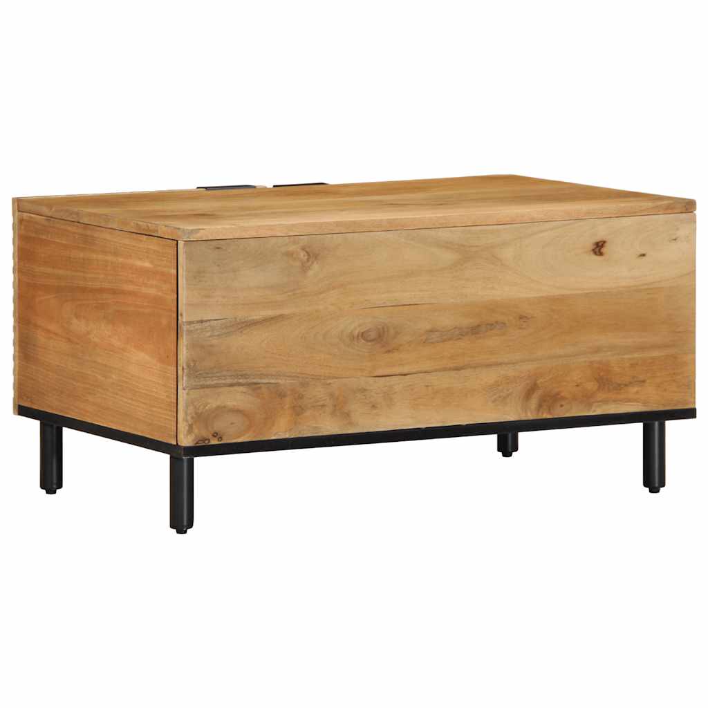 Tavolino da Salotto Marrone 80x50x40 cm Legno Massello di Mango | homemem39