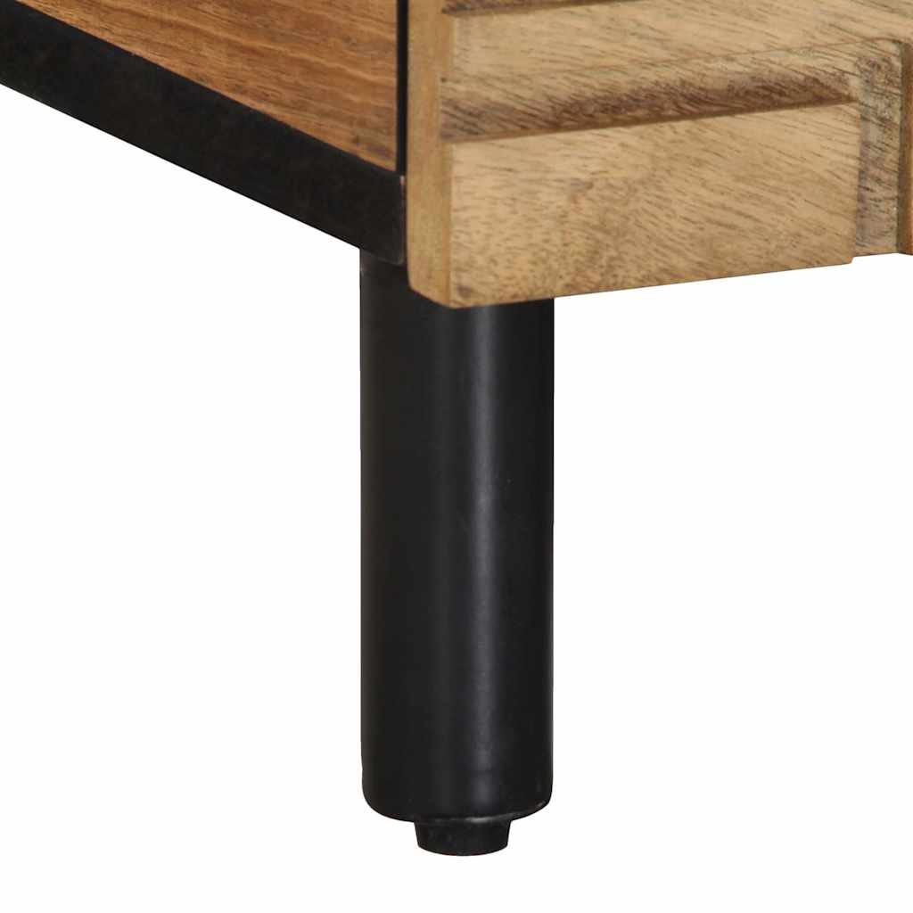 Tavolino da Salotto Marrone 80x50x40 cm Legno Massello di Mango | homemem39