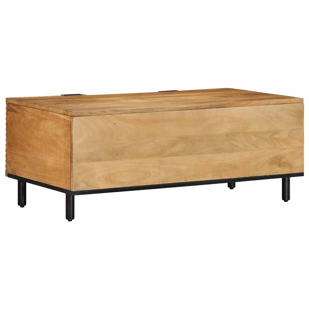 Tavolino da Salotto Marrone 100x54x40cm Legno Massello di Mango | homemem39