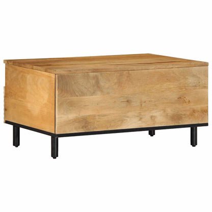 Tavolino da Salotto Marrone 80x54x40 cm Legno Massello di Mango | homemem39