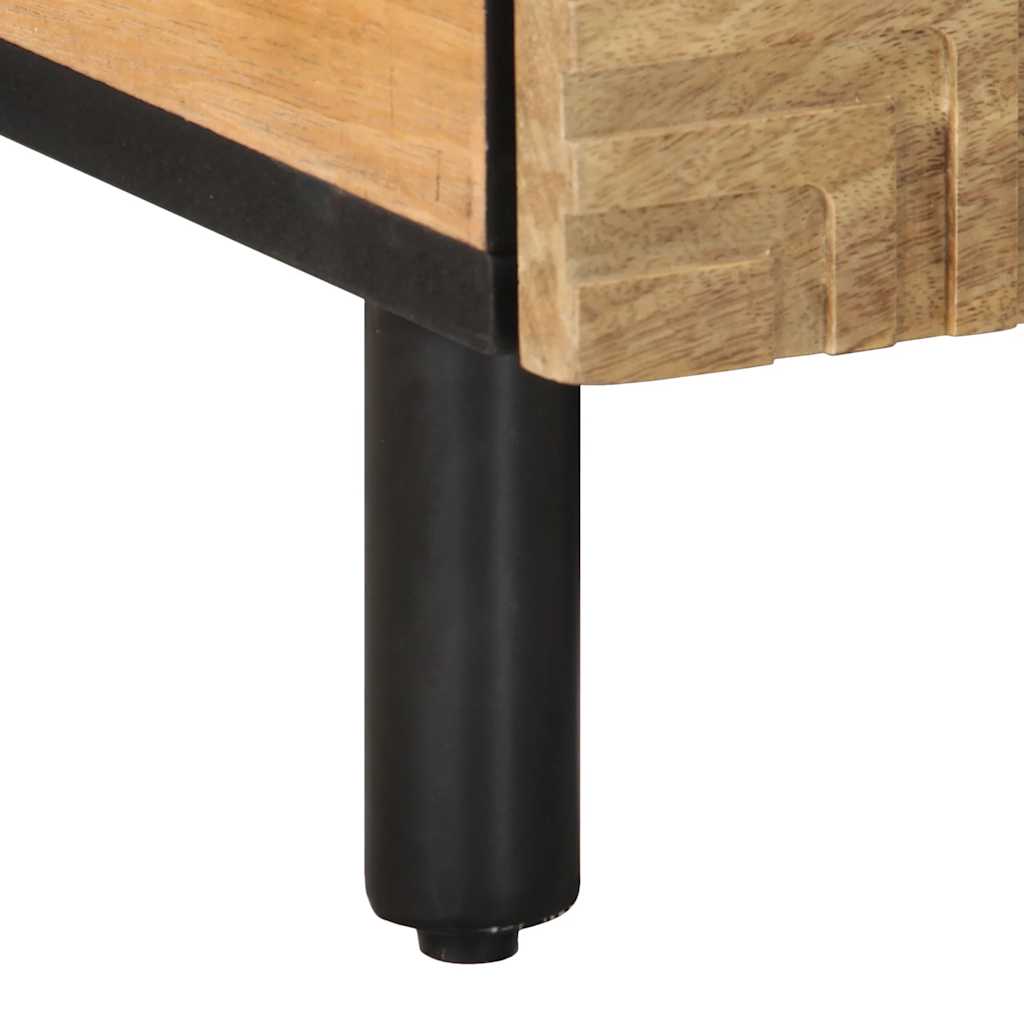 Tavolino da Salotto Marrone 80x54x40 cm Legno Massello di Mango | homemem39
