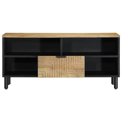 Mobile Porta TV Marrone 100x33x46 cm in Legno Massello di Mango - homemem39