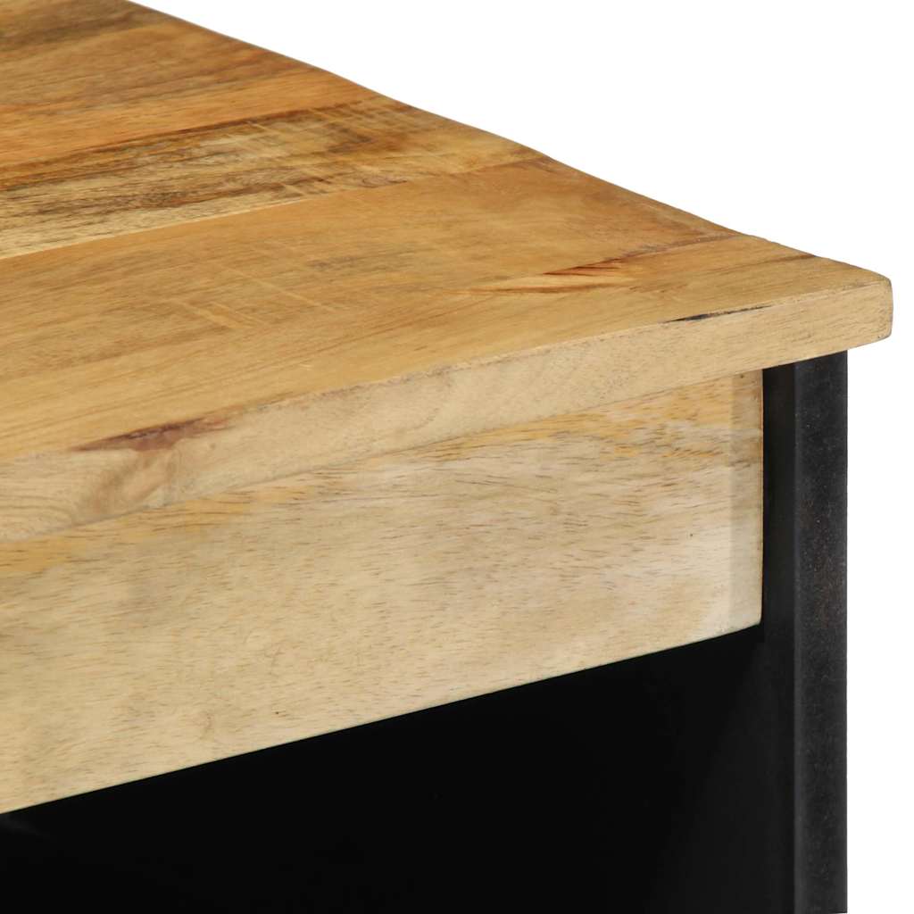 Credenza Marrone 60x33x75 cm in Legno Massello di Mango - homemem39