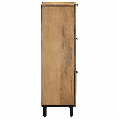 Credenza Marrone 40x33x110 cm in Legno Massello di Mango