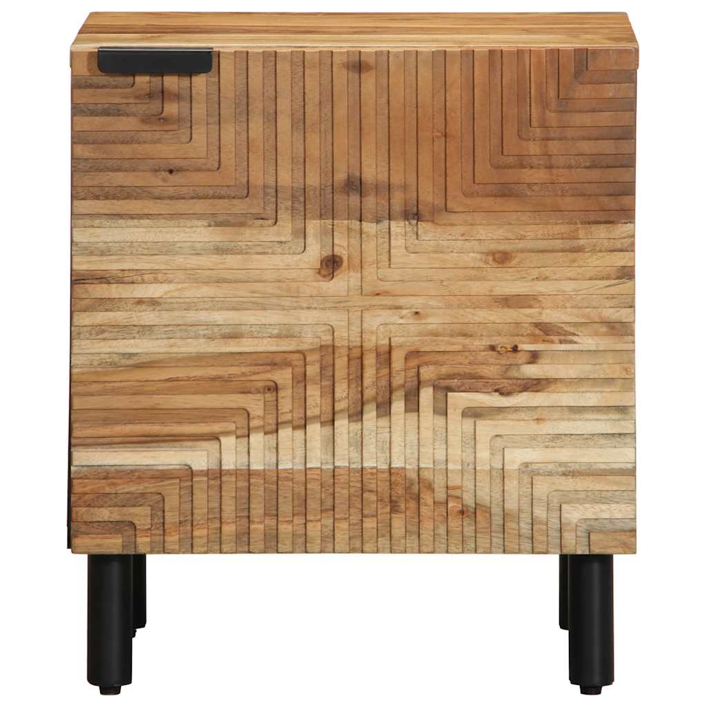 Comodini 2pz 40x33x46 cm in Legno Massello di Acacia