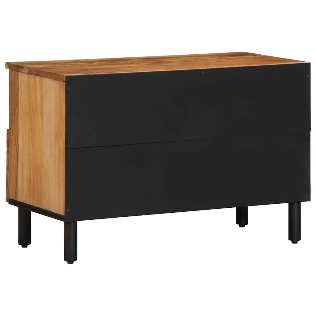Mobile Porta TV 70x33x46 cm in Legno Massello di Acacia - homemem39