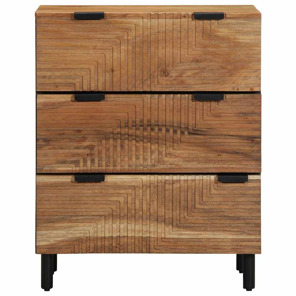 Credenza 60x33x75 cm in Legno Massello di Acacia