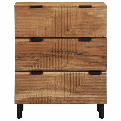 Credenza 60x33x75 cm in Legno Massello di Acacia