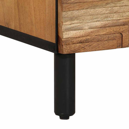 Credenza 60x33x75 cm in Legno Massello di Acacia