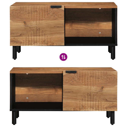 Tavolino da Salotto 80x50x40 cm Legno Massello di Acacia | homemem39