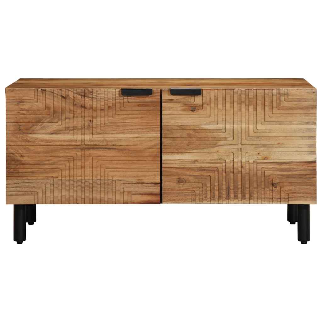 Tavolino da Salotto 80x50x40 cm Legno Massello di Acacia