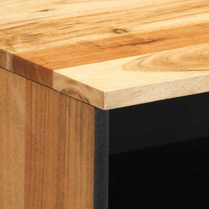 Comodini 2pz 40x33x46 cm in Legno Massello di Acacia - homemem39