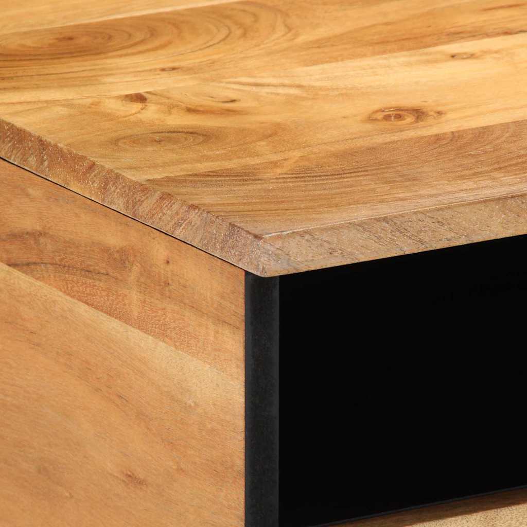 Tavolino da salotto 80 x 54 x 40 cm Legno di Acacia Massello