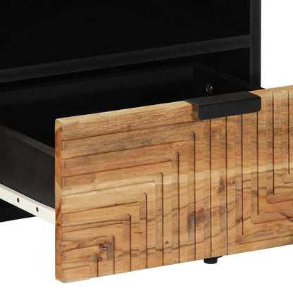 Tavolino da salotto 80 x 54 x 40 cm Legno di Acacia Massello